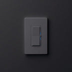 Lutron Diva Smart Dimmer Light Switch for Caseta Lighting (Lutron Smart Hub Required), for LED Lights, 150W, Single-Pole/3-Way, No Neutral, Gray (DVRF-6L-GR)