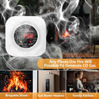Carbon Monoxide Detectors, 2 Pack Protectmeter Portable Carbon Monoxide detectors Plug in Wall for Travel, CO Alarm/Monitor for Home/Hotel Room/RV with AC Socket with Digital LCD