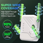 2026 Best WiFi Extender Signal Booster, Internet Extender Covers Up to 13389 Sq.ft for Home, Long Range WiFi Repeater with Ethernet Port, Wireless Router Amplifier Easy Setup,Wide Compatibility