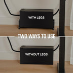 Extra Large Cable Management Box, Wood Cord Hider Box & Organizer for Power Strip, TV Wires & Desk Cable Storage