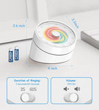 Rosenpatio Visual Classroom Timer for Kids - Desk 60 Minutes Countdown Timers for Teachers and Students, Non-Ticking Homeschool Study Supply Time Cognition Tool for Toddler, Easy Rotating and Reading