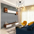 Art3d Slat Wall Panels, WPC Soundproof 3D Wall Paneling for Interior Wall Decor, TV Background, 8-Pack 96 x 6 in. Gray Oak