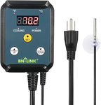 BN-LINK Digital Cooling Thermostat Controller, Temperature Controlled Outlet for Attic Fan, Exhaust Fan, Cooling Devices 40-108°F, 8.3A 1000W