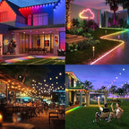 WeGoIOT Waterproof ESP32 WLED Controller with Mic, Project for Pool Boat Landscape Outdoor Lights IP65 Dynamic RGB IC DIY Lighting WiFi APP Control for WS2812B DC5-24V RGBW LED Controller (2 Channel)
