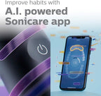 Philips Sonicare DiamondClean Prestige 9900 Rechargeable Electric Toothbrush with SenseIQ, 5 Premium All-in-One Brush Heads, Plaque Removal, Gum Care, Whitening, Midnight, BD9002AZ