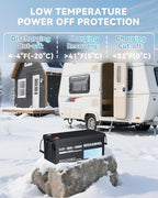 WOXABHSL 12V 200Ah Lithium LiFePO4 Battery, Built-in 200A BMS, 2560Wh Energy Storage, Iron Phosphate 4000-15000 Deep Cycles Battery for Solar, Trolling Motor, RV 1PCS