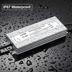 LLTOP LED Driver 60 Watts 100-264V AC to 24V DC 2.5A Power Supply Waterproof Low Voltage Transformer Ultra Thin Converter for Indoor Outdoor LED Lights