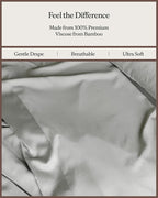 Cozy Earth Luxury Bed Sheet Set - 100% Viscose from Bamboo Fabric, Ultra-Soft & Breathable, Fits Regular & Deep Pocket Mattresses up to 20" - 4 Pieces Full Sheet Set Gray