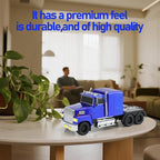 WSTER American Truck Bluetooth Speaker, Retro Car Model，Portable Wireless with HD Stereo Sound, TWS Pairing, USB/TF/AUX Playback, Unique Truck Model Speaker for Home & Outdoor (Blue)