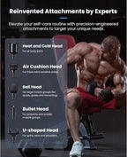 BOB AND BRAD A2 Pro Massage Gun with Heat and Cold Therapy, FSA Eligible/HSA Eligible, Professional Percussion Massage Gun Deep Tissue for Home Gym, Portable Muscle Massager with Force Sensor Light