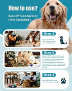 Dog Buttons for Communication, 9 Pcs Dog Talking Button Set, 30s Voice Recording Speaking Button Pet Speech Training Buzzers with 30 Scene Stickers and Waterproof Anti-Slip Mat for Animal Training