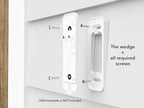 Hidden River Lab Angle Wedge Mount for Blink Video Doorbell (1st Generation) – Plastic Mounting Bracket Only (No Doorbell Included) – White