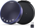 EMEET M3 Conference Speaker and Microphone, Zoom Certified Bluetooth Speakerphone with 4 AI Mics 360° Voice Pickup, 18H Talk Time, USB 2.0&Bluetooth 5.0 with Daisy Chain for 20 People for Zoom Teams