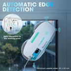 HAUSHOF Robot Window Cleaner with 3800Pa Suction, Auto Water Spray, AI Path Planning & Edge Detection, Remote Control for High-Rise Window, Glass Door