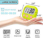 Classroom Timers for Teachers Kids Large Magnetic Digital Timer Teacher Supplies 6 Pack-Blue Green