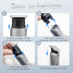 SUNNOW Electric 5-in-1 Body Hair Trimmer - Groin Trimmer for Men -Beard Trimmer for Men - Wet/Dry Shaver Groomer, Waterproof with LED Light, Gifts for Husband Father