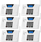 SANZUCO Intercoms Wireless for Home Hands Free, 2024 Upgraded Intercom 5300ft with Automatic Answer, 9 Channel Full Duplex Home Intercom System Fit for Hospital Business House(6 Packs White) ﻿