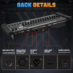 DMX 384 Channel Lighting Controller with DMX512 Protocol Compatible with Moving Head Light, DMX Operator Console with MIDI Control for DJs, Stage, Party, Club, Theater Lighting