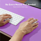 Aothia Leather Desk Pad Protector, Office Desk Mat, Large Mouse Pad, Non-Slip PU Leather Desk Blotter, Laptop Desk Pad, Waterproof Desk Writing Pad for Office and Home (48"x17", Iris Violet)