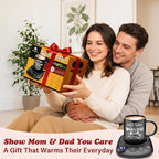 Coffee Mug Warmer - Fastest Heating & Highest Temperature, Coffee Cup Warmer for Desk Auto Shut Off, 4 Temp Settings & 1-12H Timer, Smart Electric Beverage Warmer for Coffee (Glossy Black)