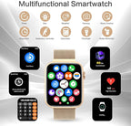 2025 Smart watches for Women with Blood Pressure Monitor, 1.9" AMOLED DA GPT AI Voice Smartwatch, 24/7 Heart Rate Stress Sleep Monitor,123 Sports Modes, IP68 Waterproof Fitness Tracker for Android iOS