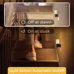L LOHAS LED Night Light, 2 Pack Night Lights Plug into Wall, Dimmable Nightlight with Auto Light Sensor, 3000K Warm White 0-100LM, Plug in Night Light for Hallway Bedroom Bathroom