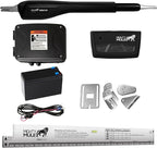 Mighty Mule Gate Opener, Solar Ready, Automatic Gate Opener for Single Swing Gates up to 850lb or 18ft, with Precision Installation Ruler, Upgraded Kit, MM571W-A