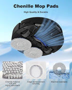 T50 PRO Omni Accessories, 27pcs Replacement Parts Kit for ECOVACS DEEBOT T50 Omni/T50 PRO Omni, Accessory Set with 1 Main Brush, 6 Side Brushes, 8 Mop Pads, 4 HEPA Filters, 6 Dust Bags & Bucket Brush