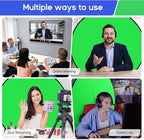 Portable Green Screen Chair, 57 in Greenscreen Backdrop with Stand Double Sided Foldable Green Background, Chroma Key, for Photography Streaming Gaming Photo Zoom Video Chats and Meeting