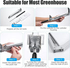 CHANGE MOORE Auto Vent Opener Automatic Greenhouse Window Opener Roof Vent Opener Auto Vent Kit Sensitive Gardening Tools Automatic Greenhouses Supplies (1Pc Single Spring Up to 33lbs)