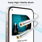 MOSWAG Headphone Splitter, 3.5mm Stereo Audio Splitter, Hi-Fi Sounds Extension Cable Audio Stereo Y Splitters, 3.5 mm Male to 2 Female (TRRS - 4 Pole) for Apple, Samsung, Tablets, Laptop, PC, Etc.
