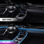 RGB Acrylic Ambient Lighting Car Lights, LED Strip Lights with APP Control, 593 LEDs Interior Car Lights, 6 in 1 Neon Car Ambient Lighting Kit