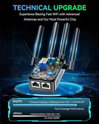 2026 WiFi Extender Signal Booster for Home - 8X Faster Internet Booster with Ethernet Port, Covers 15888sq.ft & 1-Tap Setup, Wireless Repeater Amplifier Supports 68＋Devices