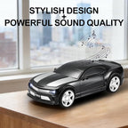 WSTER Classic Sports Car Model Bluetooth Speaker, Portable Wireless Outdoor Speaker with HD Sound, TWS Pairing, Truck Bluetooth Speaker, Parties & Home Audio (Black)