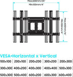 Sylvox Ceiling TV Mount, Outdoor TV Stand Supports Wall Mounting Multiple Angle and Height Adjustments, Multi-Purpose Ceiling Mount TV Bracket for 32-65 Inch Indoor and Outdoor TVs.