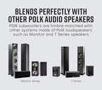 Polk Audio PSW10 10" Powered Subwoofer Home Audio – Power Port Tech, Up to 100 Watts, Big Bass in Compact Design, Easy Setup with Home Theater, Timbre-Matched with Monitor & T-Series Polk Speakers