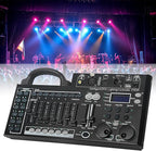 DMX Lighting Console, 240 Channels DMX 512 Controller for dj Lights, Equipped with USB Data Backup Function Black