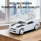 WSTER Classic Sports Car Model Bluetooth Speaker, Portable Wireless Outdoor Speaker with HD Sound, TWS Pairing, Truck Bluetooth Speaker, Parties & Home Audio (White)