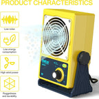 Anti-Static Ion Fan, Ion Electric Fan, Static Eliminator, Electronic Manufacturing Maintenance, Scientific Research Laboratory, Chip Packaging to Eliminate Static Electricity (BK001-Yellow)
