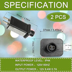 SIGANDG 12V 8.4W LED Transformer Replacement Class 2 Power Supply for Christmas String Light Inflatable Decorations LED Controller IP44 Waterproof Low Voltage