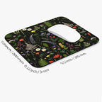 Armanza Square Mouse Pad Flowers,Personalized Premium-Textured Custom Mouse Mat Design,Washable Mousepad Cloth,Non-Slip Rubber Base Computer Mouse Pads for Wireless Mouse