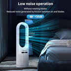 Hiluce Tower Fan,Bladeless Fan for Bedroom,2-in-1 Oscillating Fan 20dB Quiet Cooling Standing Fan with Remote,Touch, LED Display 8 Speeds 9H Timer 32 inch White