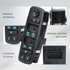 WUANGKI Power Master Window Switch | Front Driver Side | 9+3 Pins | Compatible with 2012-2015 Dodge Grand Caravan, Chrysler Town, Country, Ram 1500 2500, 2015 Ram 3500 | Replace OE 68110867AB