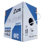 16/4 Audio Speaker Wire Cable, 16AWG/4-Conductor, UL Listed, CMR/CL3R, (Riser/in-Wall & Outdoor/In-Ground (Direct Burial)- 100% Oxygen Free Pure Bare Copper (OFC), 500ft Bulk Cable (65 Strands)