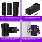 Blink Doorbell Mount (2nd Gen/Newest Model), 90° Adjustable, Anti-Theft, No-Drill Mount for Blink Video Doorbell, Not Block Doorbell Motion Sensor, Easy to Install, Fit for Blink Doorbell Camera