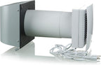 VENTS-US TwinFresh Comfo RB1-50-2 - Ductless ERV Through-the-Wall Single Room Ventilation Fan, 30 CFM, Energy Recovery Ventilator with Remote Control and Humidity Sensor
