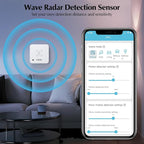 eMylo WiFi Human Presence Sensor 3 Pack, WiFi Millimeter Wave Radar Detection - No Hub Needed, 24/7 Smart Motion Detection for Home & Business, Compatible with TUYA/Smart Life(2.4 GHz Wi-Fi Required)