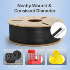 ELEGOO Rapid PLA Plus Filament 1.75mm Black & White 4KG, PLA+ 3D Printer Filament for 600 mm/s High Speed Printing, Dimensional Accuracy +/- 0.02 mm, 4 Pack 1kg Spool(2.2lbs)