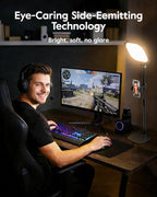 Video Conference Lighting for Zoom Meeting, Ring Light for Desk with Flexible Stand, 30 Light Modes Light for Video Recording, Desk Light & Memory Function for Zoom Calls, Video Streaming, Webcam
