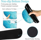 LIMKRIAN Desk Mat Pad, XXL Large Gaming Mouse Pad with Wrist Rest Wrist Support, Ergonomic Mouse Pad, Keyboard Wrist Rest, Coaster, Home Office Desk Accessories Decor Supplies, Stay Positive